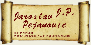 Jaroslav Pejanović vizit kartica